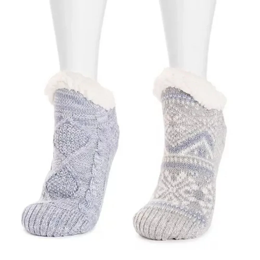 2 Pack MUK LUKS Short Cabin Socks by MUK LUKS
